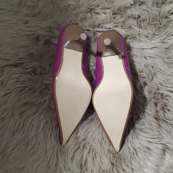 Vintage Y2K Light Purple Leather-Like Patent Heels - Picture 6 of 16
